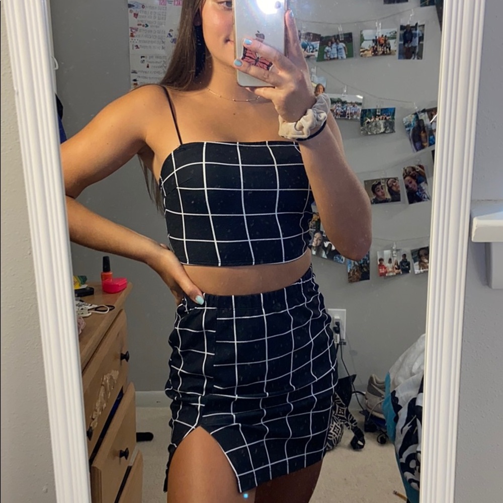 Crop Top & Skirt Set